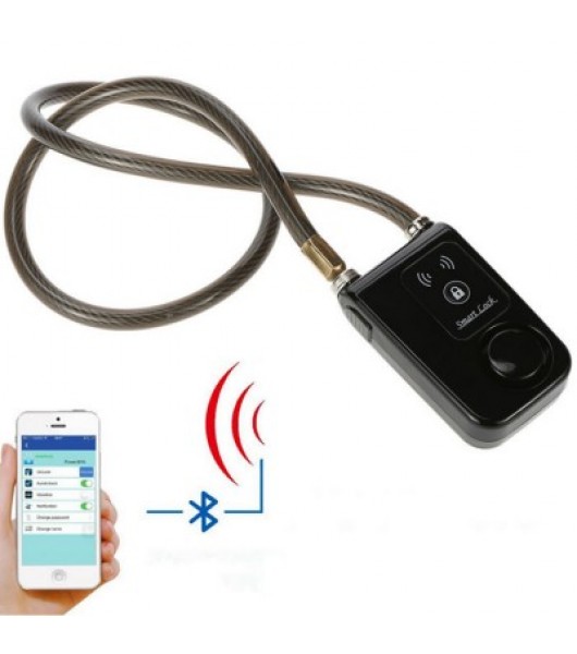 Smart Lock 001 Bluetooth замок с функцией сигнализации для вело- и мототранспорта