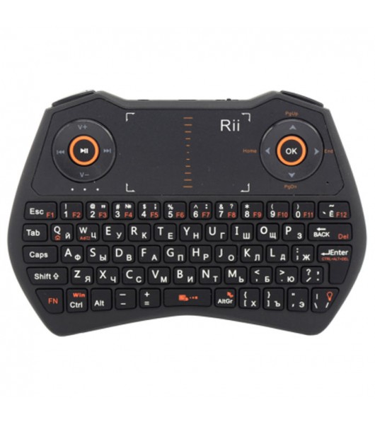 Мини клавиатура + аэромышь + пульт ТВ Rii mini One i28 RUS (RT-MWK28)