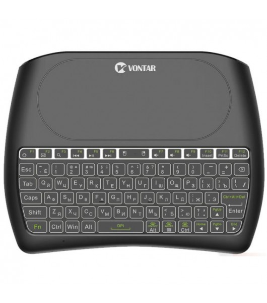 Беспроводная мини клавиатура с тачпадом и подсветкой VONTAR D8 i8 (RUS)